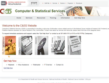 Tablet Screenshot of css.ncifcrf.gov