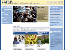 Tablet Screenshot of cmrp.ncifcrf.gov